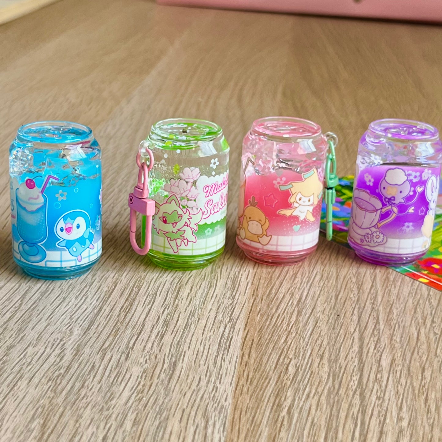 POKE liquid acrylic charms elemoli
