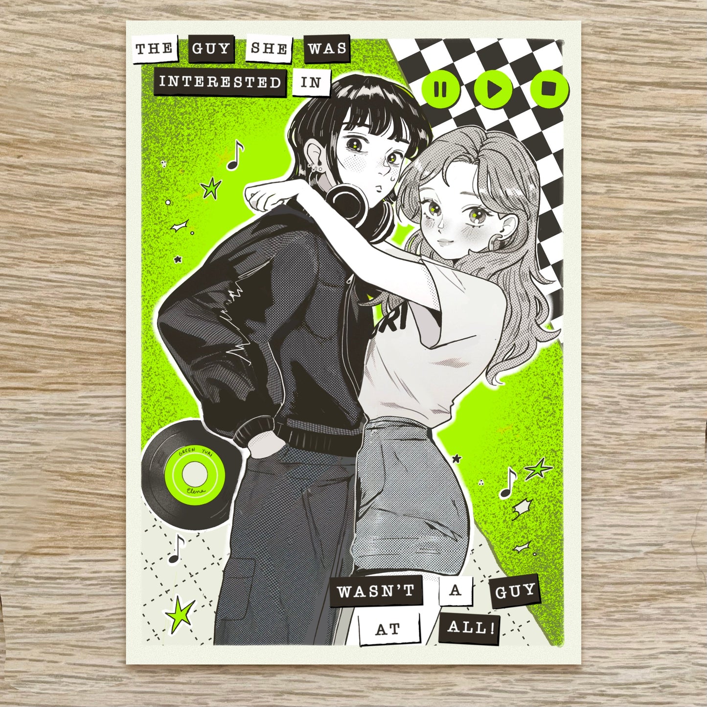 Green yuri print elemoli