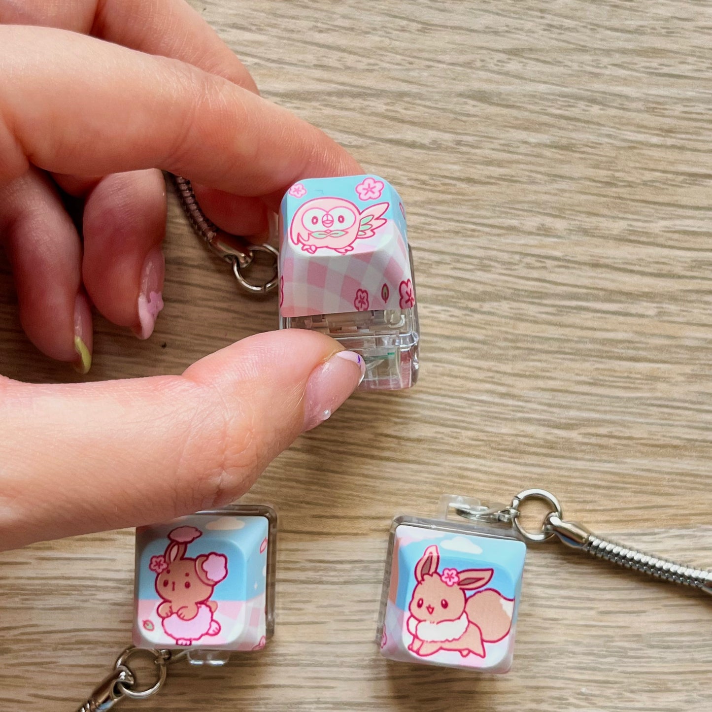 POKE sakura keycap charms Elina's art