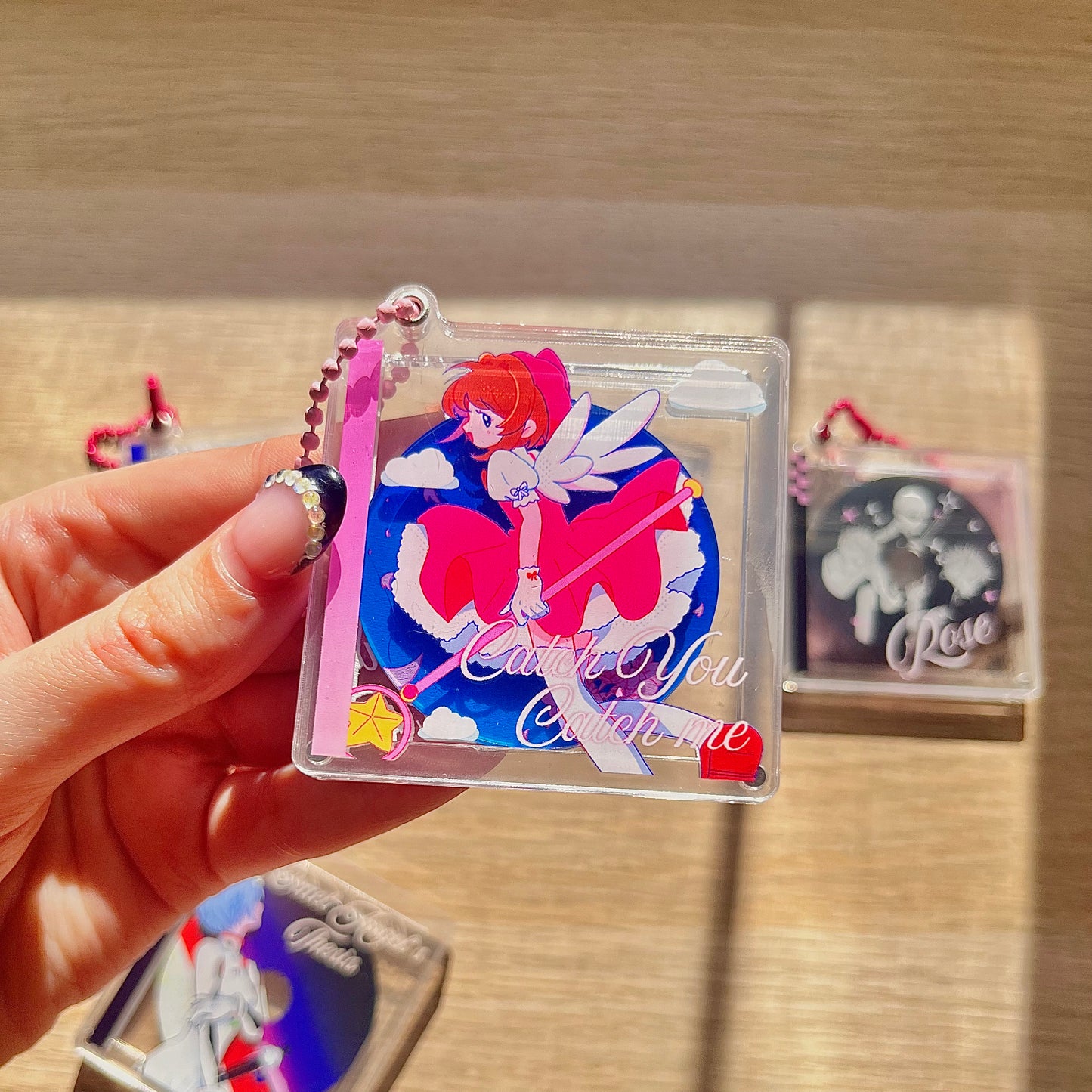 Anime openings CD acrylic charms Elina's art