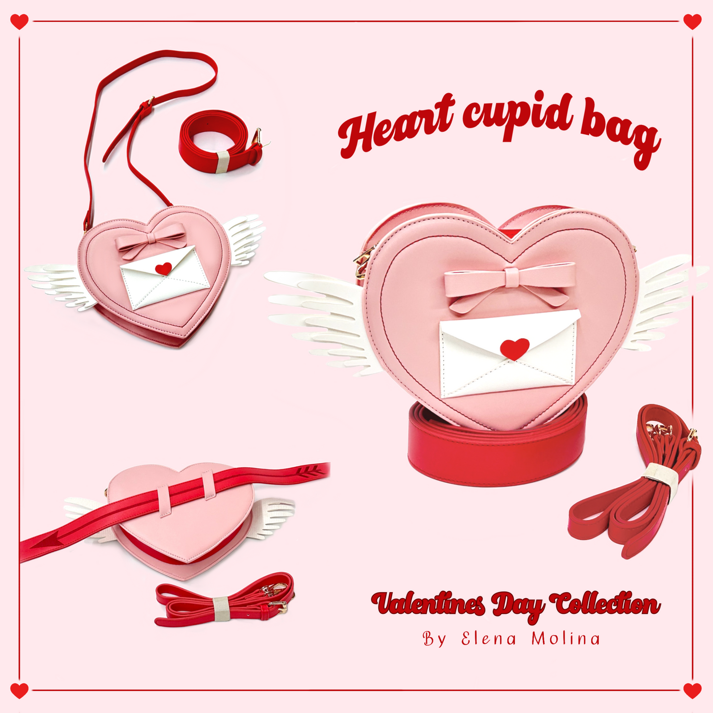 Heart cupid bag Elina's art