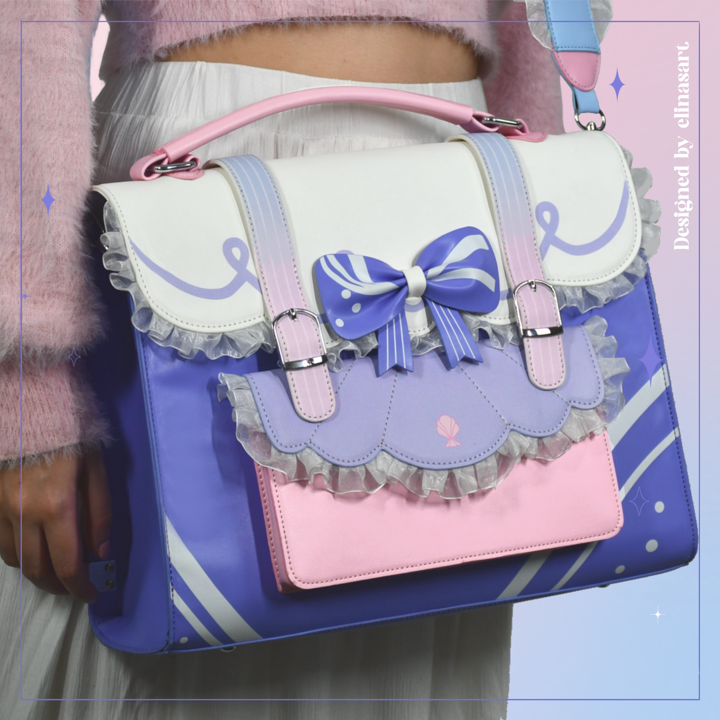 Kokomi satchel bag Elina's art