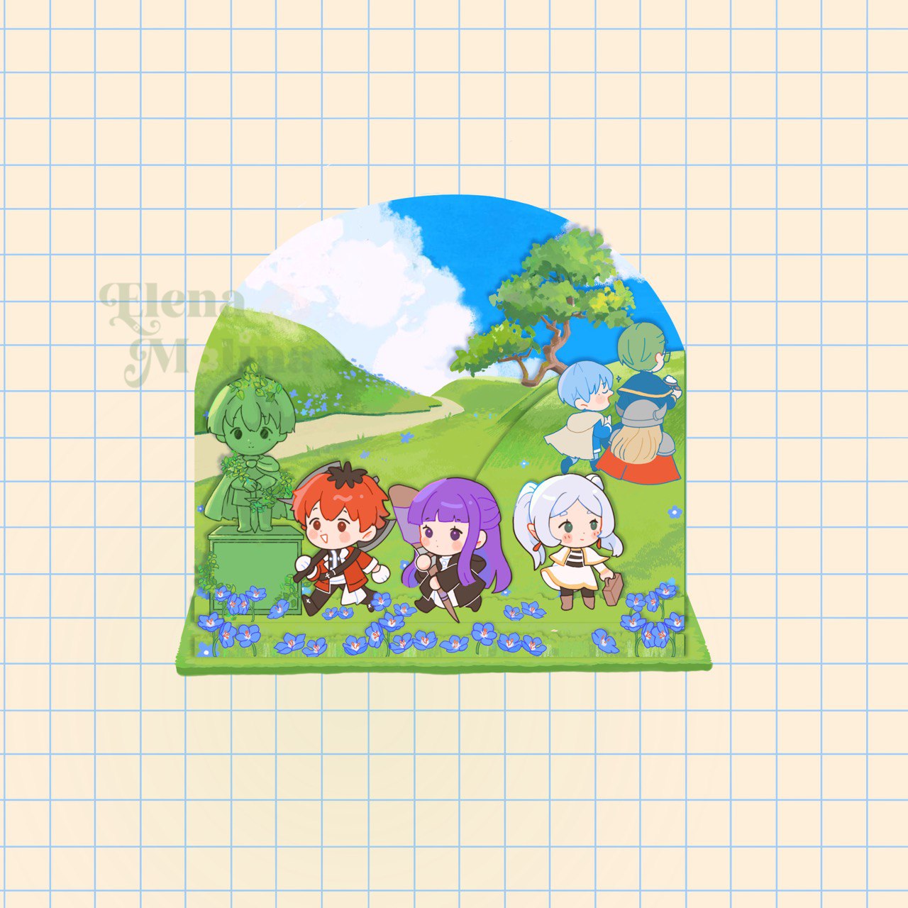 Frieren standee Elina's art