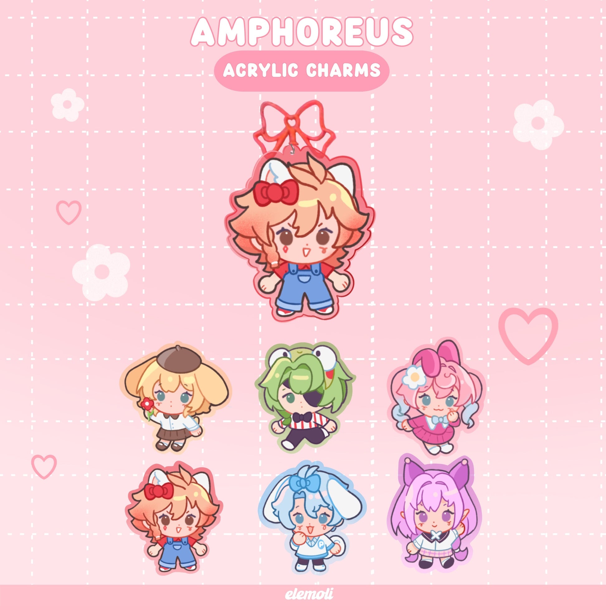 Amphoreus acrylic charms Elina's art