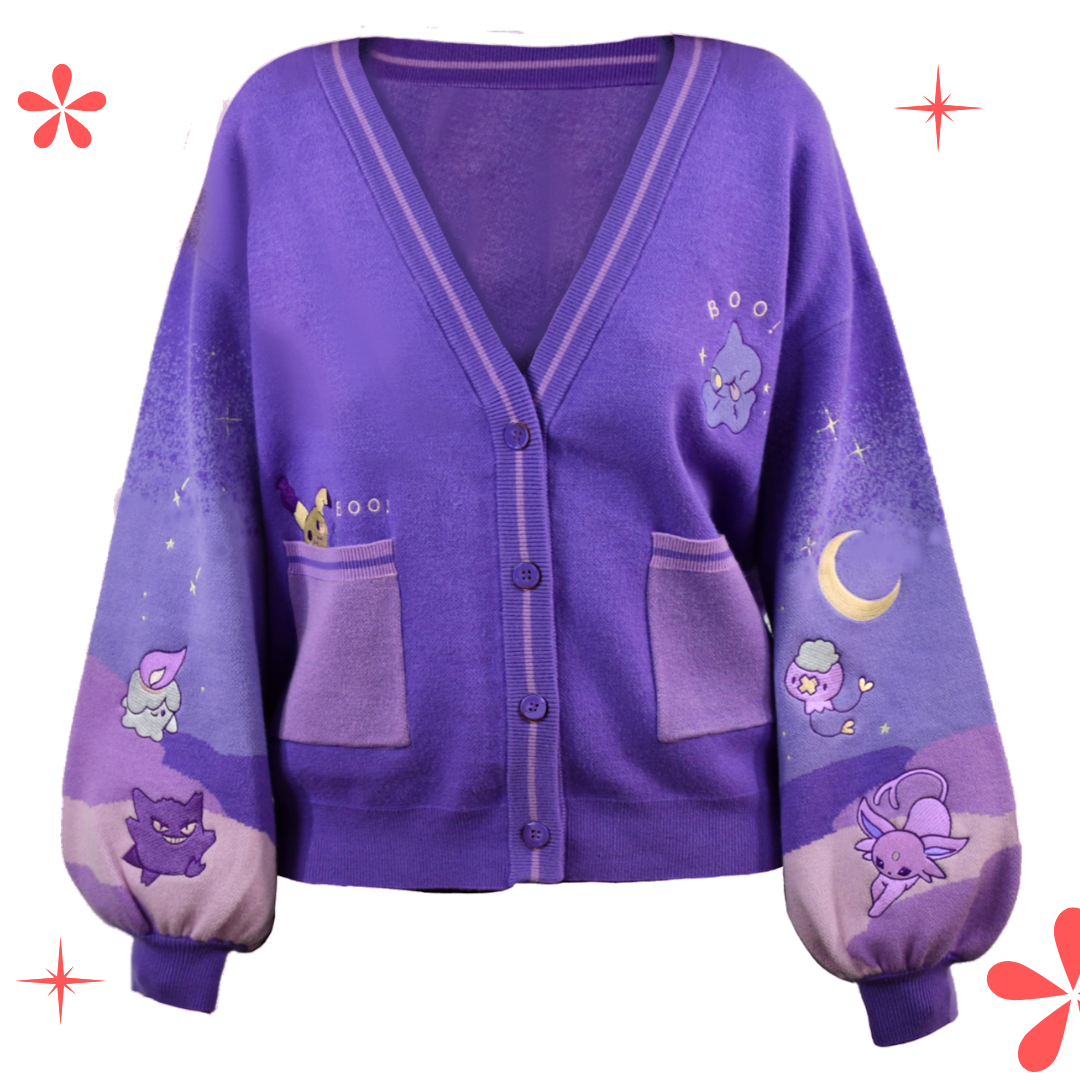 ✿COMING SOON✿ Spooky lilac cardigan Elina's art