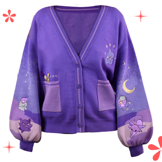 ✿COMING SOON✿ Spooky lilac cardigan Elina's art