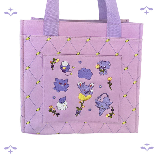 ✨IN STOCK✨ Lilac pokes Totebag Elina's art