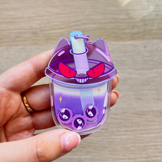 Gengarboba shaker acrylic charm elemoli