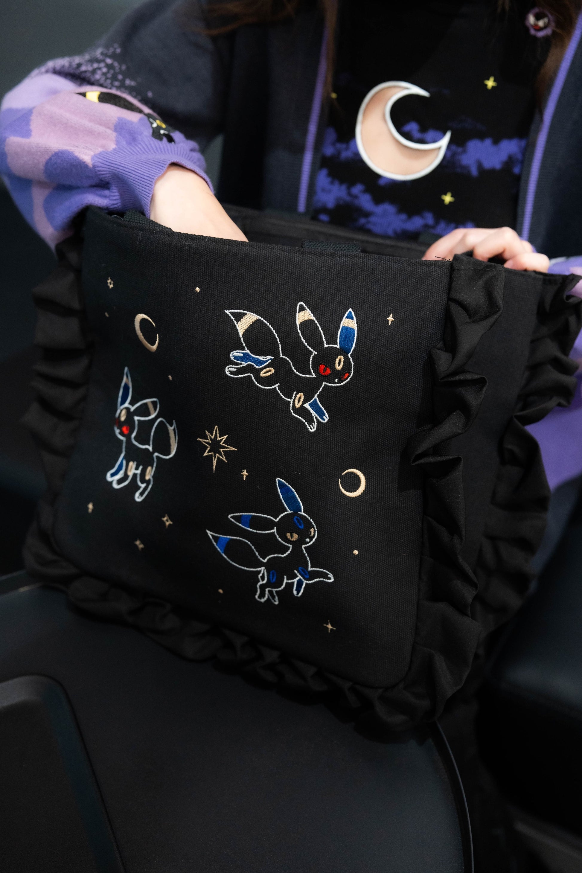 Dark bunny Totebag Elina's art