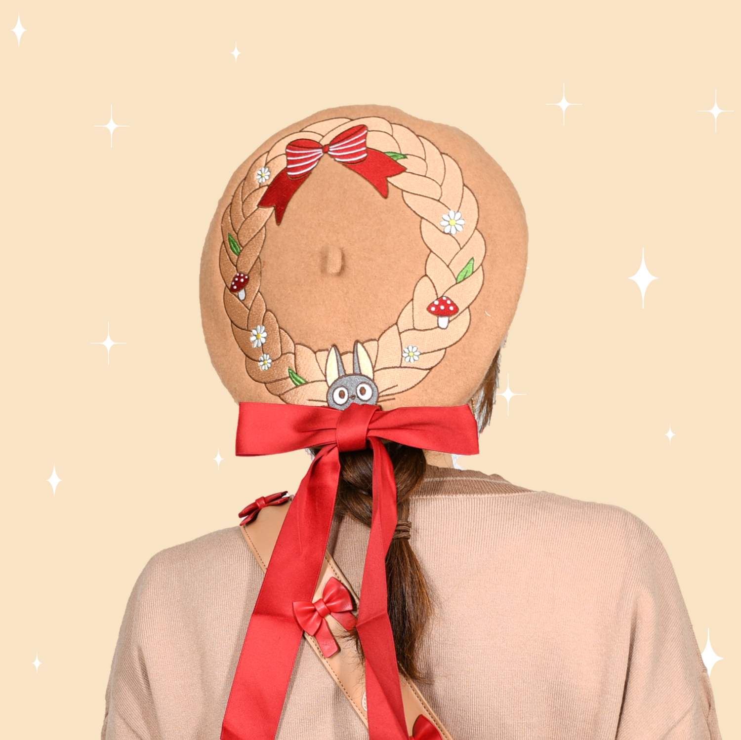 Brown cat Beret Elina's art