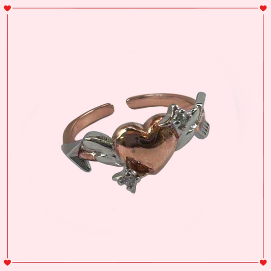 Heart cupid ring