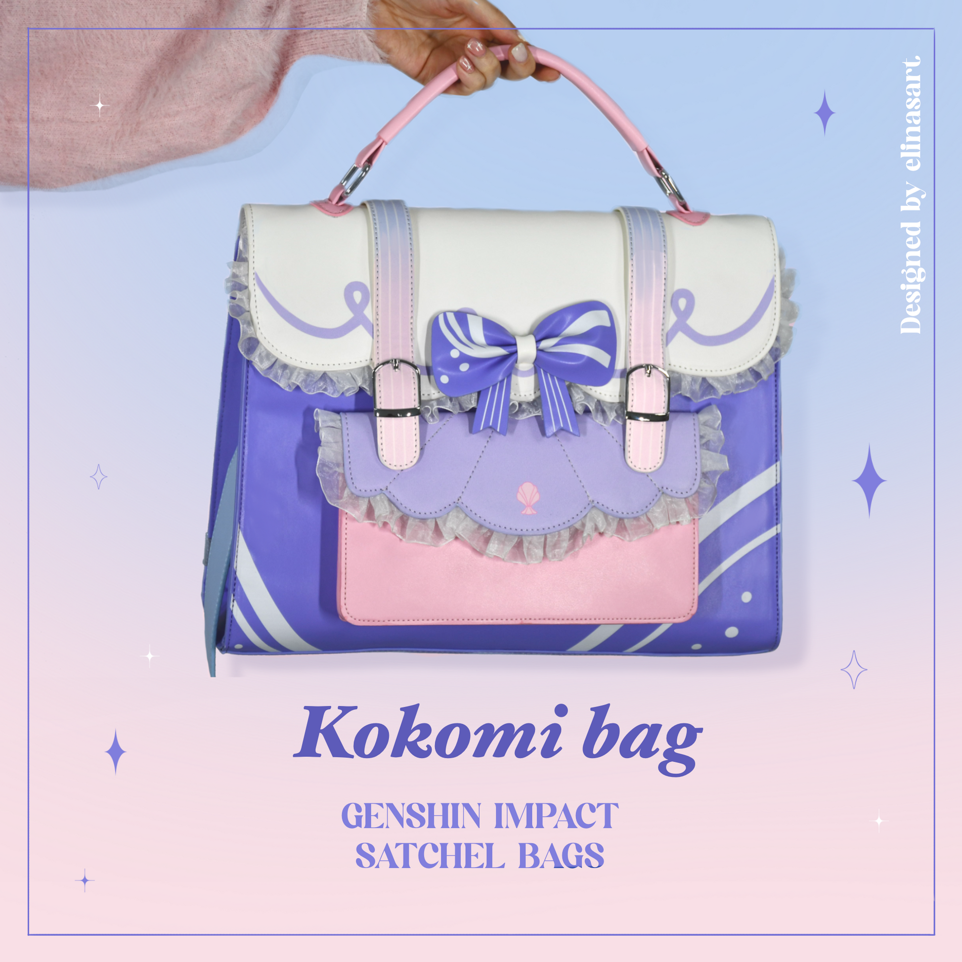 Kokomi satchel bag Elina's art