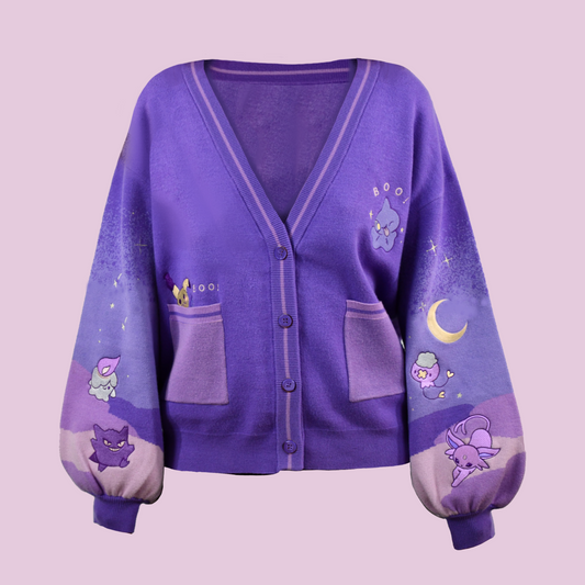 Spooky lilac cardigan