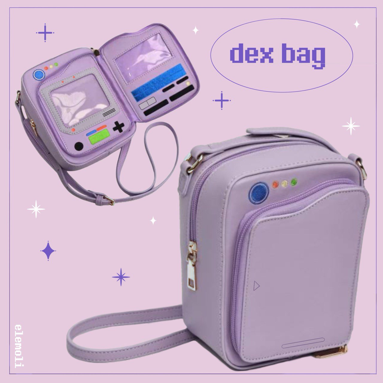 Lilac dex bag Elina's art