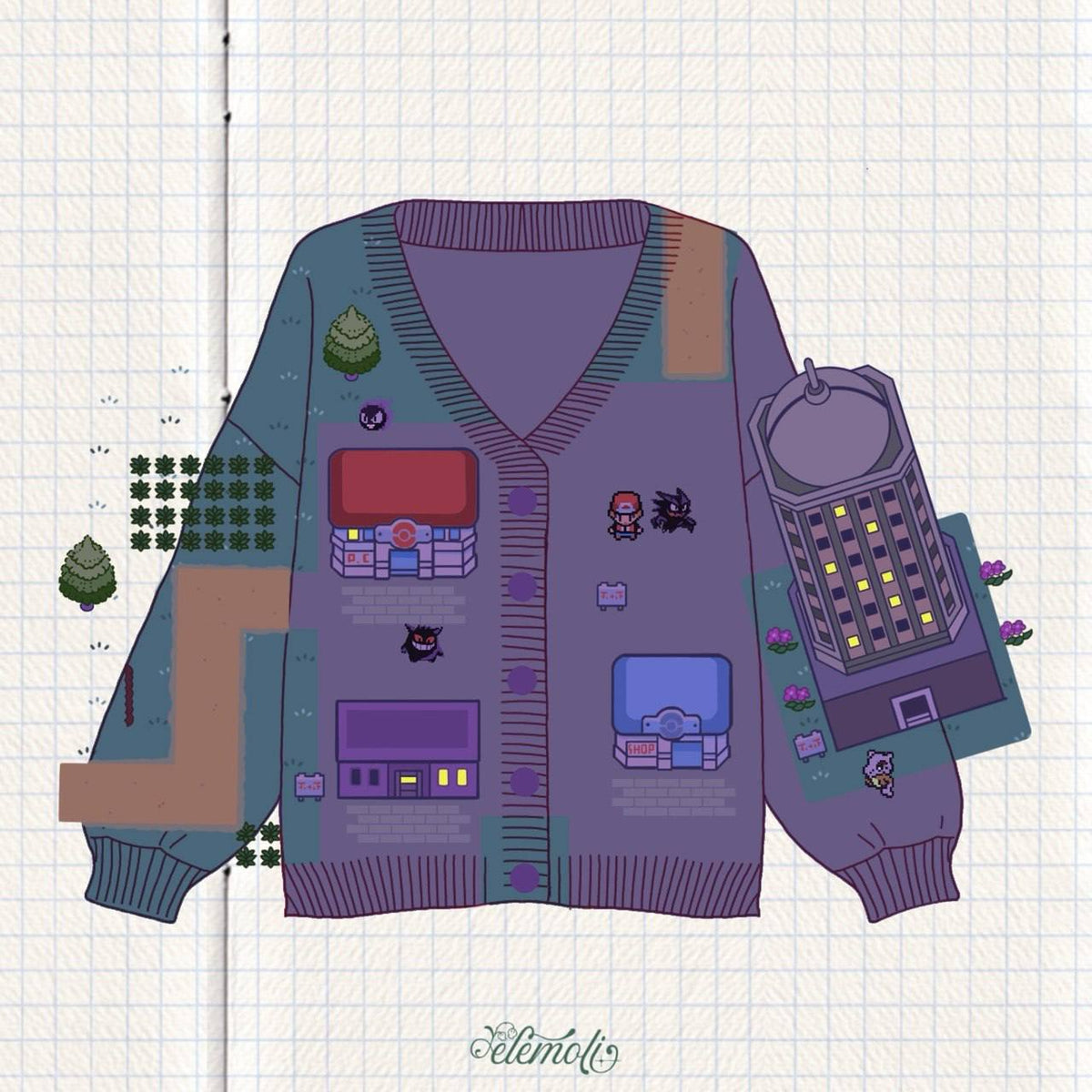 ✨COMING SOON✨ Lavender Town Cardigan elemoli
