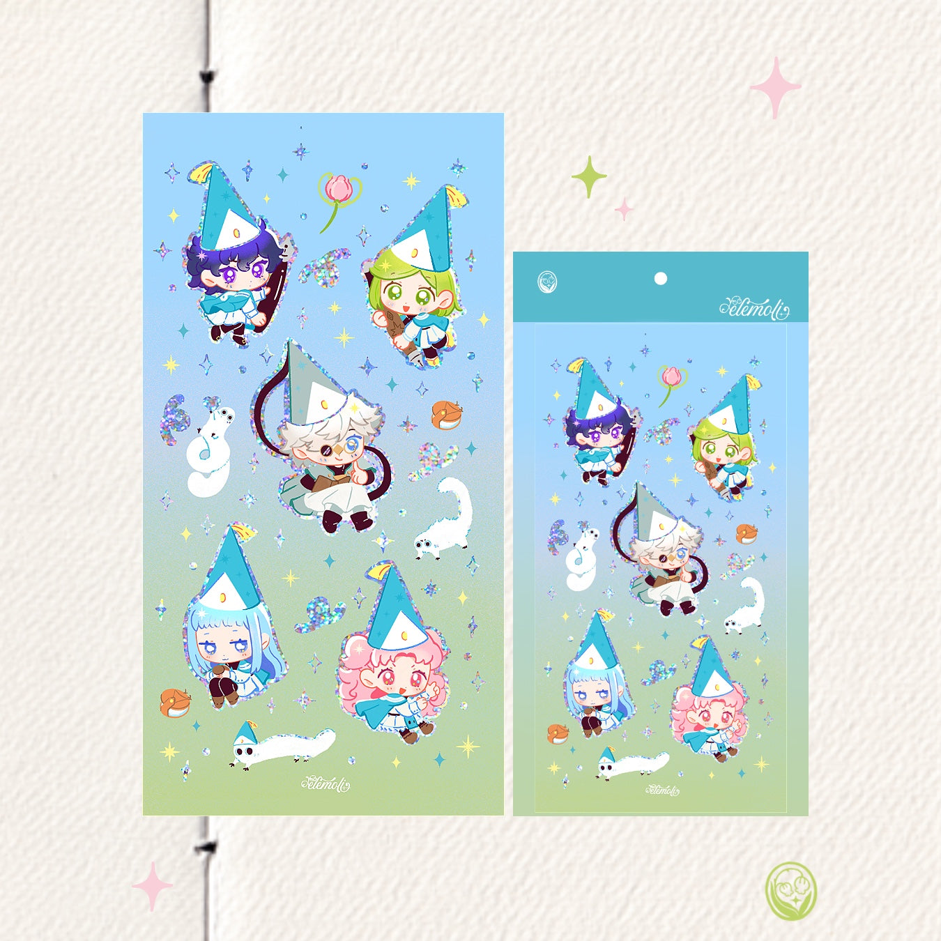 Witch hat Atelier stickersheet elemoli